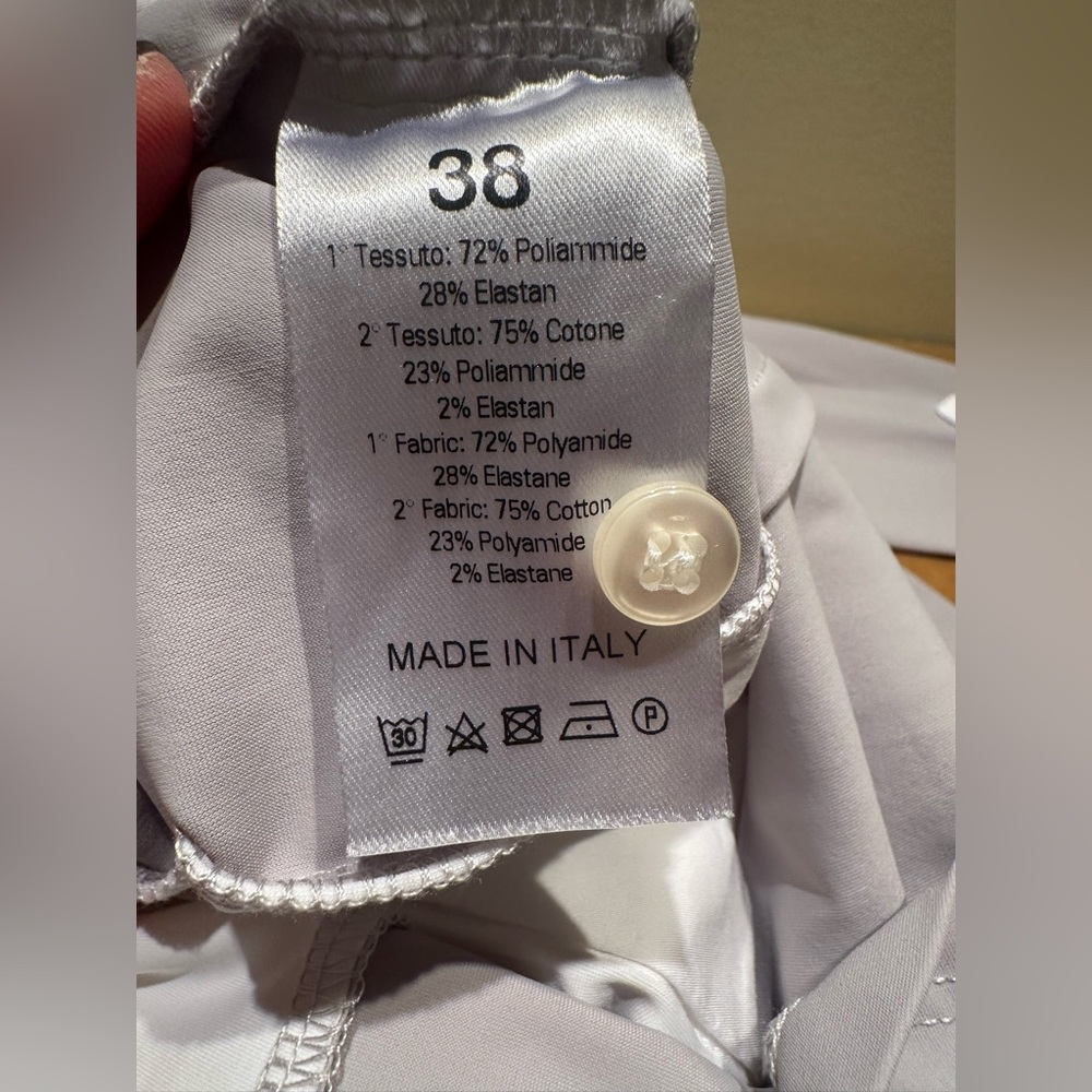 EGO7 Equestrian Show Shirt, Ice Grey/White, Size 2, Excellent Condition! - Picture 11 of 11